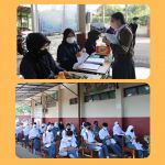 Vaksinasi di SMA YWKA Bandung